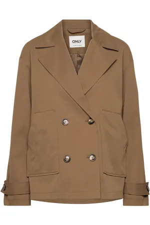 ONLY Onlgina Orchid Trenchcoat Short Cs Otw Trenchcoat Frakke Beige