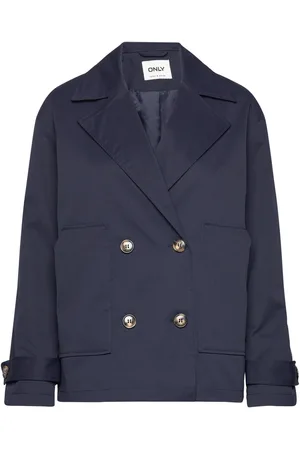 ONLY Onlgina Orchid Trenchcoat Short Cs Otw Trenchcoat Frakke Blue