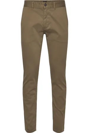 HUGO BOSS Chino_Slim Bottoms Trousers Chinos Khaki Green