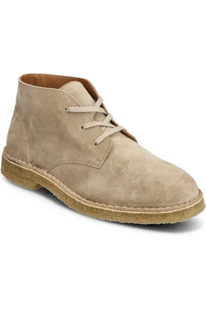 SELECTED Slhricco Suede Chukka Boot Snørestøvler Beige