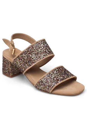 ANGULUS Sandals - Block Heels Sandal Med Hæl Brown