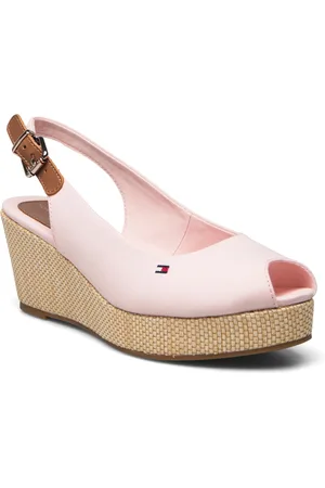 Tommy Hilfiger Iconic Elba Sling Back Wedge Sko Med Kilehæl Pink
