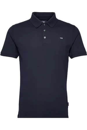 SEBAGO Performance Polo Pique Tops Polos Short-sleeved Blue