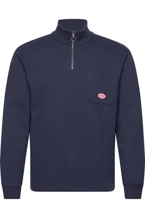 Armor.lux Zip Up Sweatshirt Héritage Tops Sweatshirts & Hoodies Sweatshirts Navy