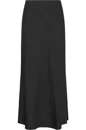 Gina Tricot Viscose Maxi Skirt Lang Nederdel Black