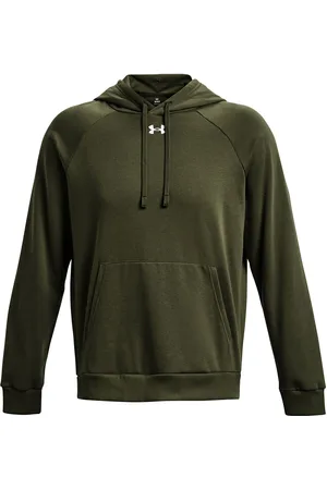 Under Armour Ua Rival Fleece Hoodie Sport Sweatshirts & Hoodies Hoodies Khaki Green