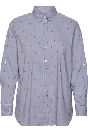 Gerry Weber Blouse 1/1 Sleeve Tops Shirts Long-sleeved Blue