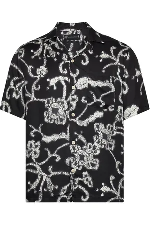 AllSaints Webs Ss Shirt Tops Shirts Short-sleeved Black