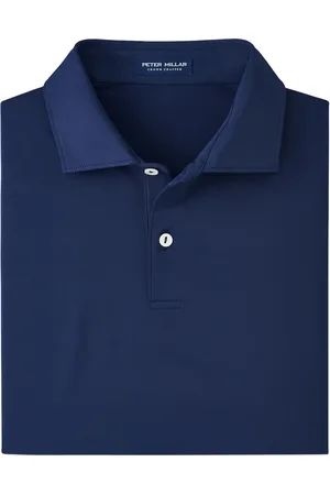 Peter Millar Solid Performance Jersey Polo Sport Polos Short-sleeved Navy