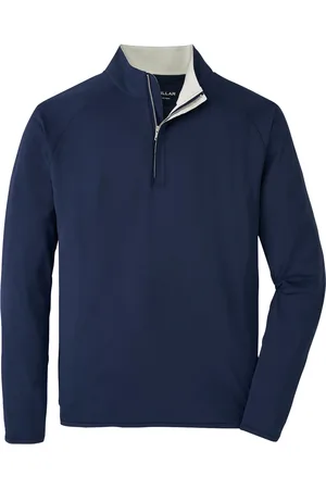 Peter Millar Stealth Performance Quarter-Zp Sport Sweatshirts & Hoodies Sweatshirts Navy