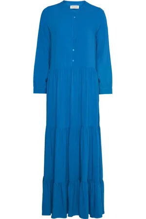 Lollys Laundry Neell Maxi Dress Ls Maxikjole Festkjole Blue