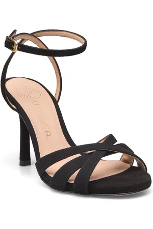 Unisa Yambuks Sandal Med Hæl Black