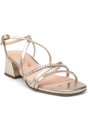 Unisa Kytonlmt Sandal Med Hæl Gold