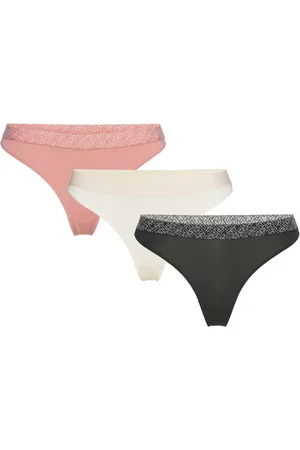 Tommy Hilfiger 3P Thong G-streng Undertøj Black