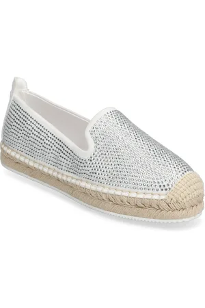 DKNY Mally Rhinest - E Espadrillos Flade Sandal White