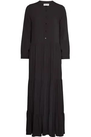 Lollys Laundry Neell Maxi Dress Ls Maxikjole Festkjole Black