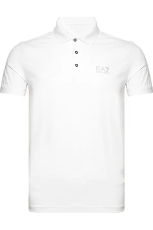 EA7 Jerseywear Tops Polos Short-sleeved White
