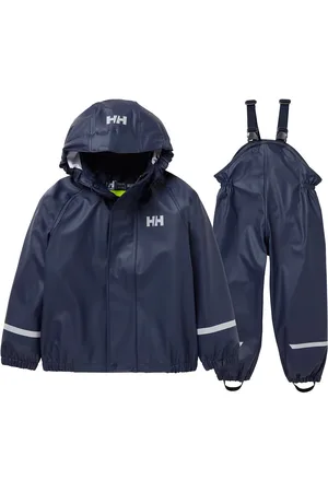 Helly Hansen K Bergen 2.0 Pu Rainset Sport Rainwear Rainwear Sets Navy