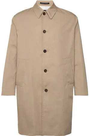 Mads Norgaard Dry Cotton Curtis Coat Tynd Frakke Beige