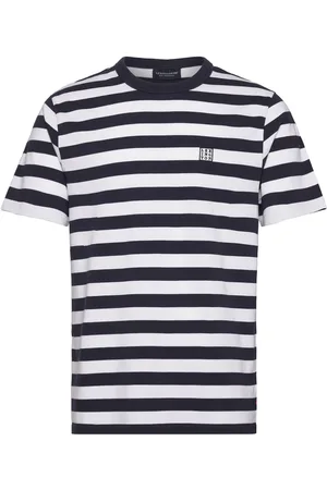 Lexington Lee Heavy Bretton Tee Tops T-Kortærmet Skjorte Navy