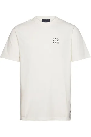 Lexington Lee Heavy Tee Tops T-Kortærmet Skjorte White