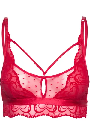 Hunkemöller Pippa Bralette Lingerie Bras & Tops Soft Bras Bralette Red