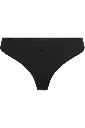 HUGO BOSS Thong Laser Cut G-streng Undertøj Black