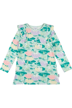 Mumin Näckrosdamm Tunika Tops T-shirts Long-sleeved T-Skjorte Green