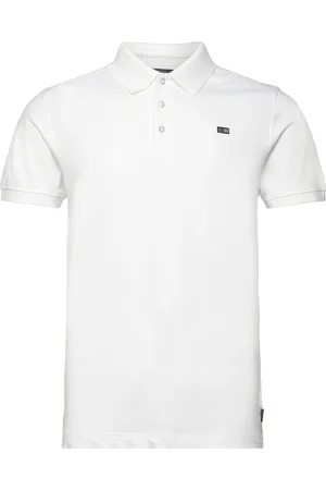 SEBAGO Performance Polo Pique Tops Polos Short-sleeved White