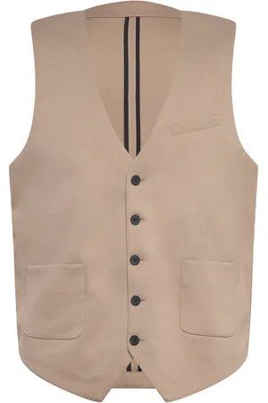 Lindbergh Superflex Knitted Waistcoat Habitvest Beige
