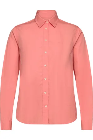 GANT Reg Poplin Shirt Tops Shirts Long-sleeved Coral