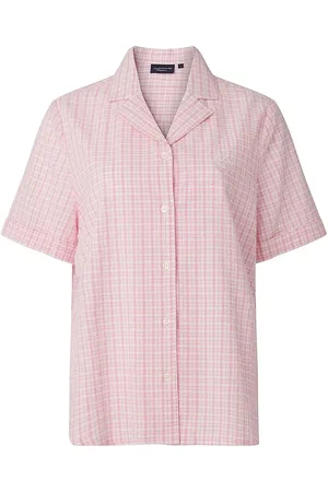 Lexington Lauren Organic Cotton Seersucker Pajama Set Pyjamas Nattøj Pink