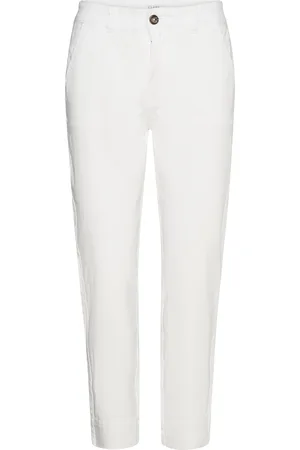 Claire Woman Thareza - Trousers Bottoms Trousers Chinos White