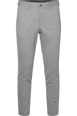 SELECTED Slhslim-Delon Jersey Trs Flex Noos Bottoms Trousers Formal Grey
