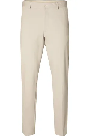 SELECTED Slhslim-Delon Jersey Trs Flex Noos Bottoms Trousers Formal Cream