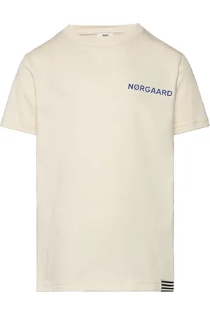 Mads Norgaard Printed Tee Thorlino Tee Tops T-Kortærmet Skjorte Cream