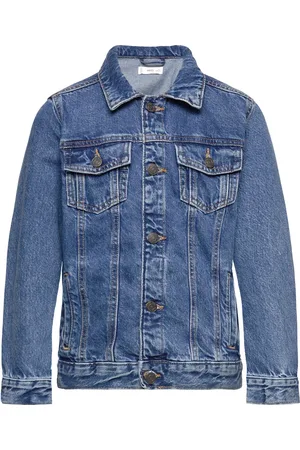 MANGO Pockets Denim Jacket Outerwear Jackets & Coats Denim & Corduroy Blue