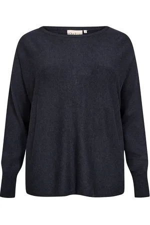 Wasabi Wa-Samanda Tops Knitwear Jumpers Navy