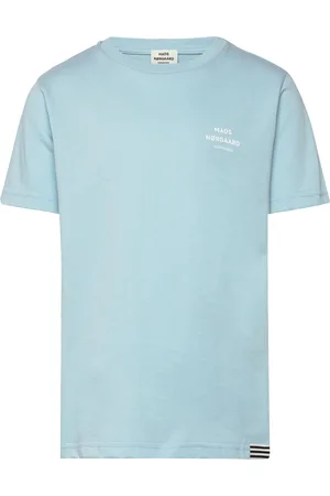 Mads Norgaard Printed Tee Thorlino Tee Tops T-Kortærmet Skjorte Blue