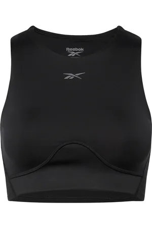 Reebok Lux Contour Crop Sport Crop Tops Sleeveless Crop Tops Black