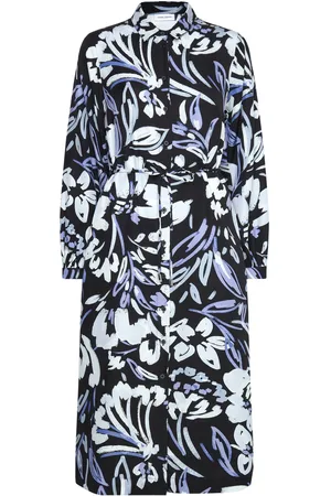 Gerry Weber Dress Woven Knælang Kjole Navy