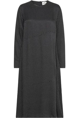 Mads Norgaard Star Enna Dress Aop Knælang Kjole Black