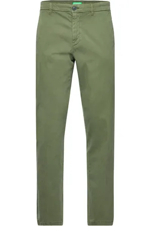 Benetton Trousers Bottoms Trousers Chinos Green