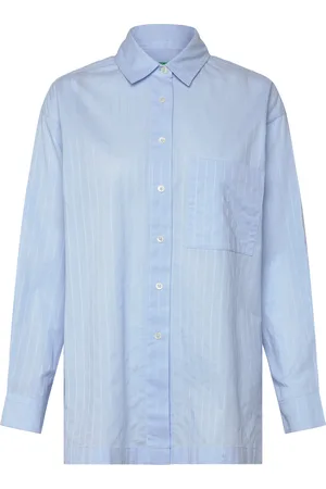 Benetton Shirt Tops Shirts Long-sleeved Blue