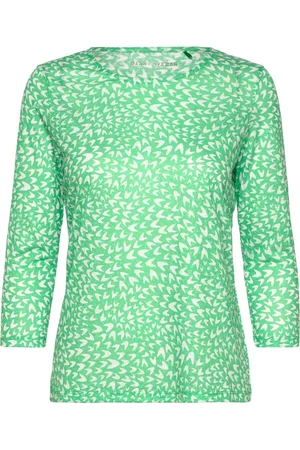 Gerry Weber T-Shirt 3/4 Sleeve Tops T-shirts & Tops Long-sleeved Green