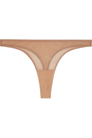 Understatement Mesh Thong G-streng Undertøj Beige