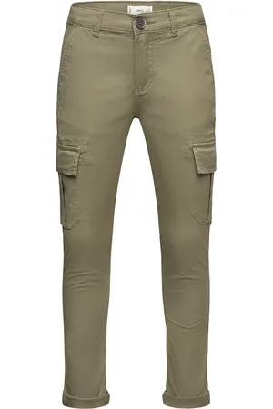 MANGO Regular-Fit Cargo Trousers Bottoms Khaki Green