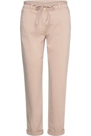 Gerry Weber Pant Leisure Cropped Bottoms Trousers Chinos Beige