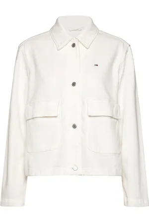 Tommy Hilfiger Tjw Gmd Cotton Jacket Jakke Denimjakke White