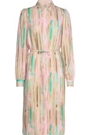 Brandtex B. Copenhagen Dress-Light Woven Knælang Kjole Pink